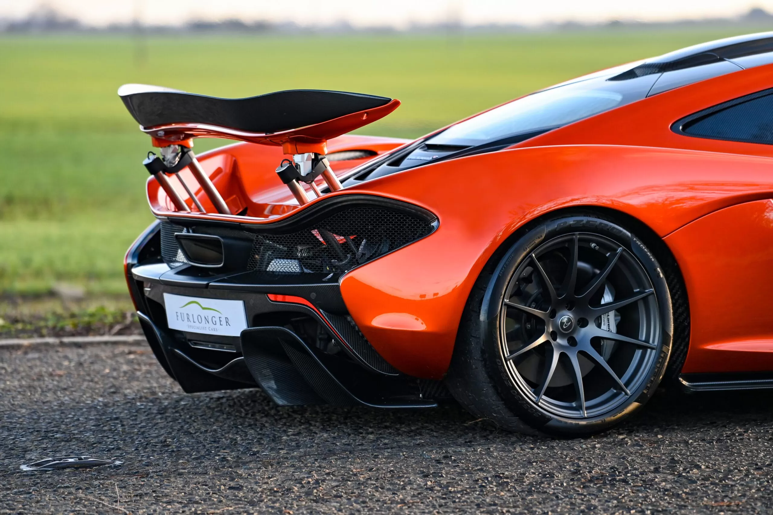 McLaren P1 rear wing deployed